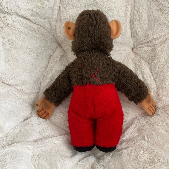 Vintage STEIFF Button 6190/40 Chimpanzee Monkey Stuffed Animal 1971-1982 - Picture 3 of 10